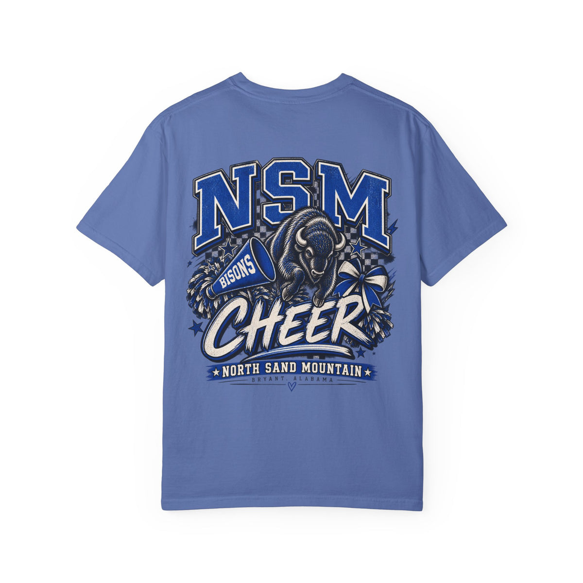 NSM Bison Cheer Front & Back Tee