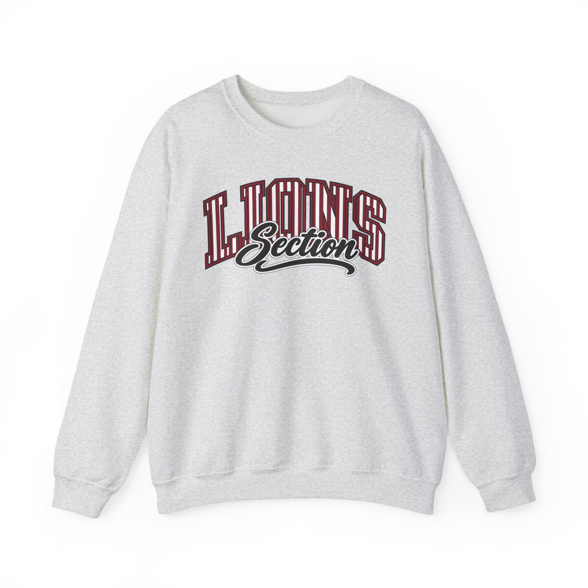 Section Lions Pinstripe Spirit Crewneck