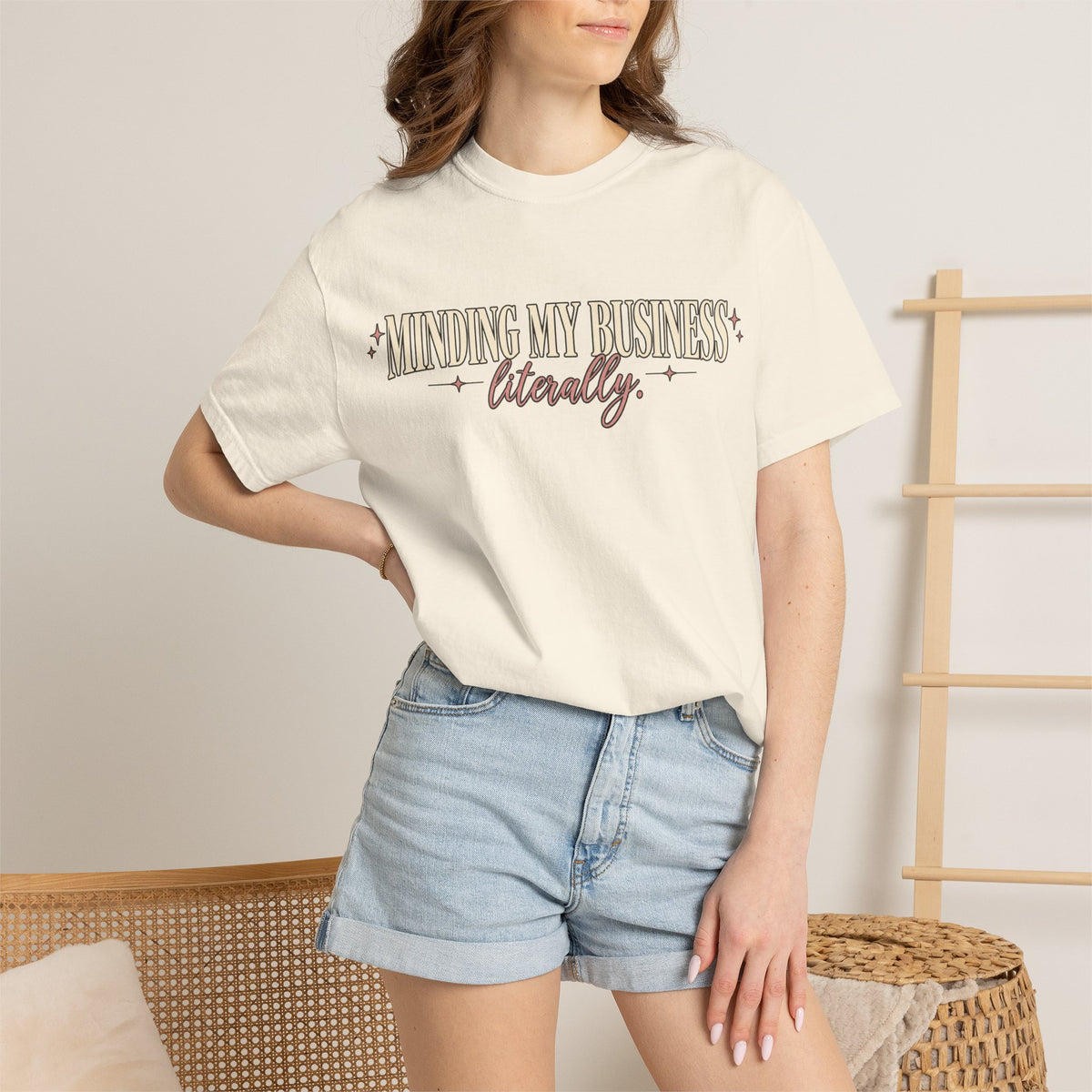 Minding My Business Literally Graphic Tee