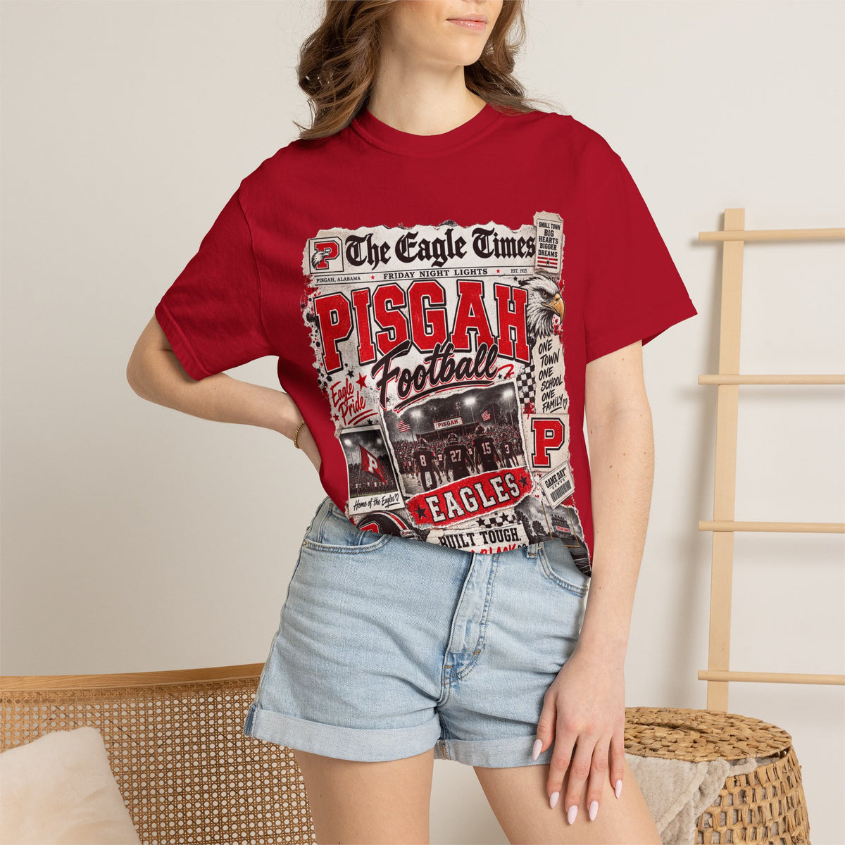 The Eagle Times Pisgah Football Graphic Tee