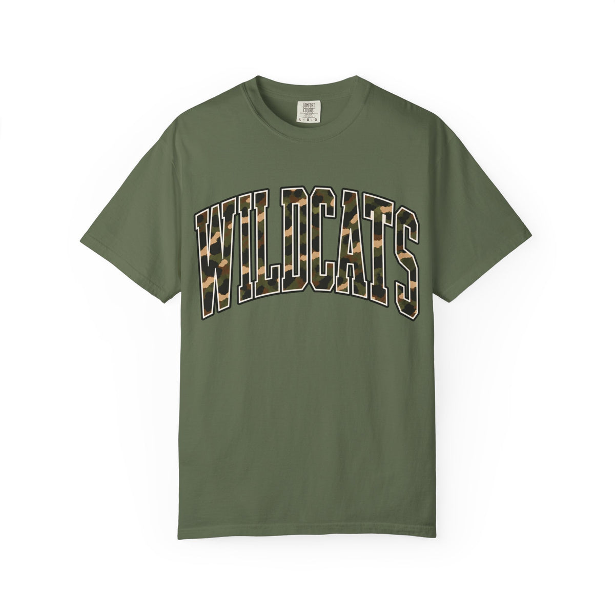 Wildcats Vintage Camo Comfort Colors Tee