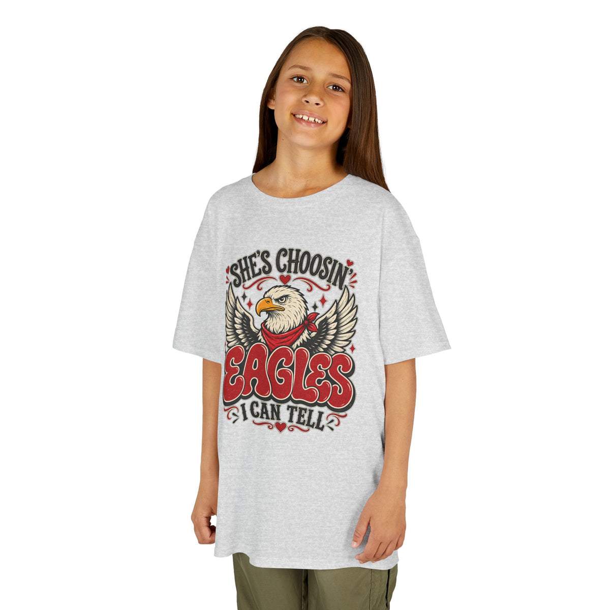 Youth She’s Choosin’ Eagles, I Can Tell Vintage Graphic Tee