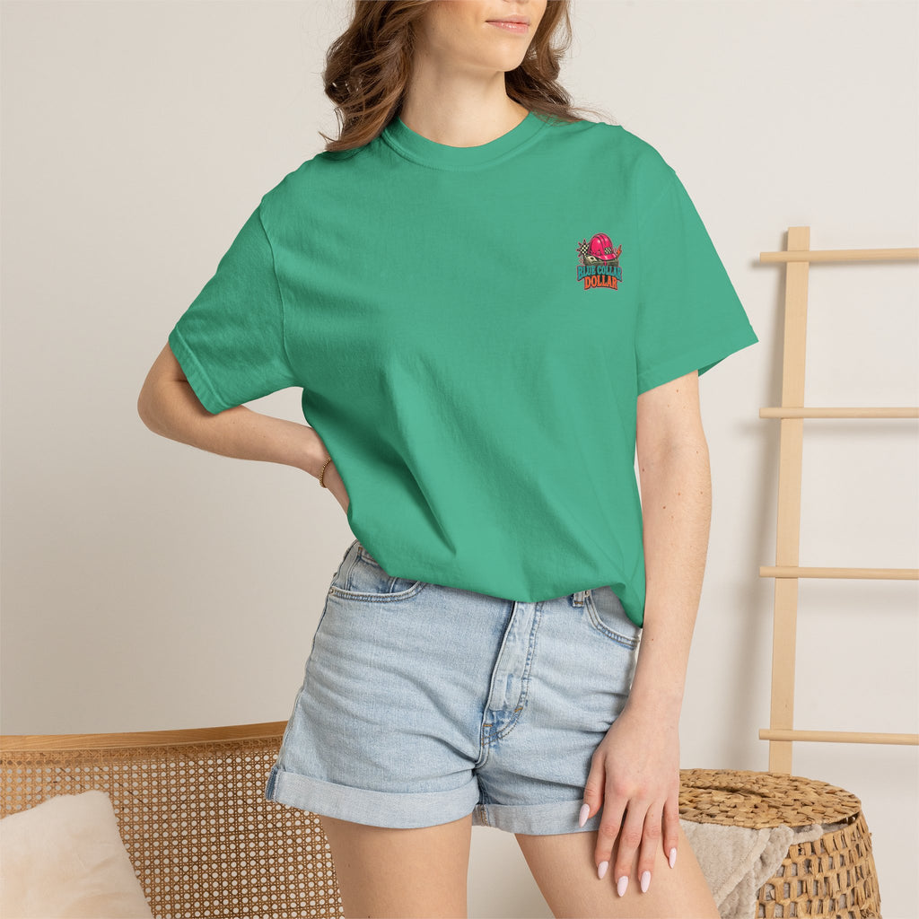 Spending That Blue Collar Dollar Pink Hard Hat Tee