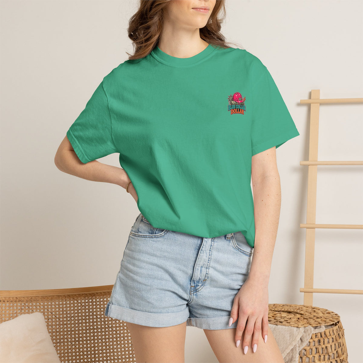 Spending That Blue Collar Dollar Pink Hard Hat Tee