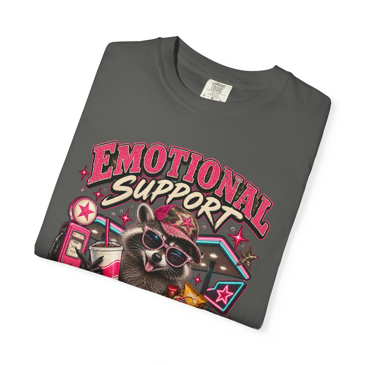 Emotional Support Gas Station Comfort Colors Graphic Tee