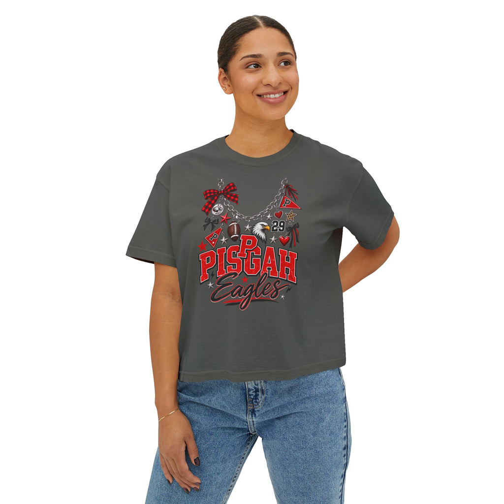 Pisgah Eagles Game Day Charm Boxy Tee