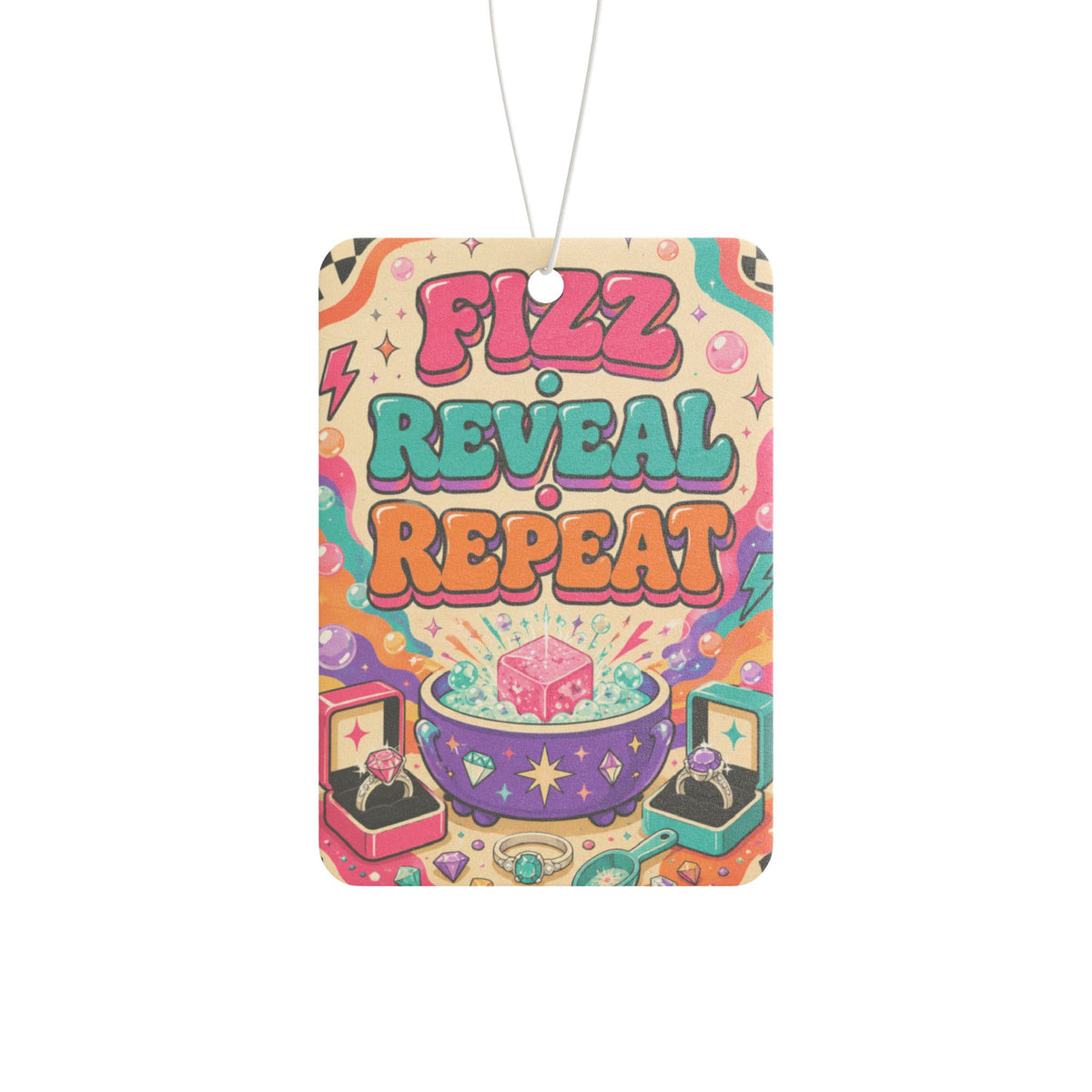 Fizz Reveal Repeat Car Air Freshener