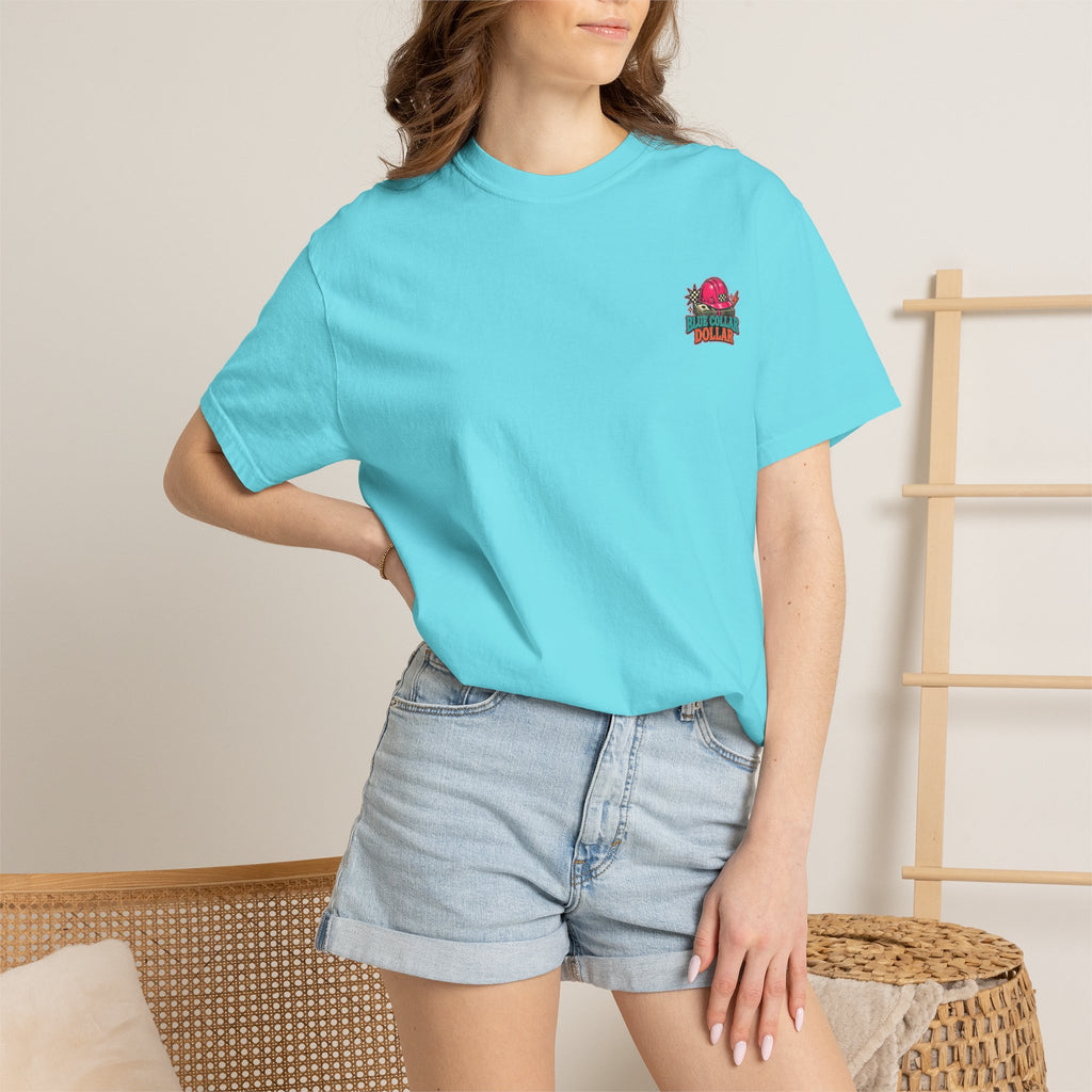Spending That Blue Collar Dollar Pink Hard Hat Tee