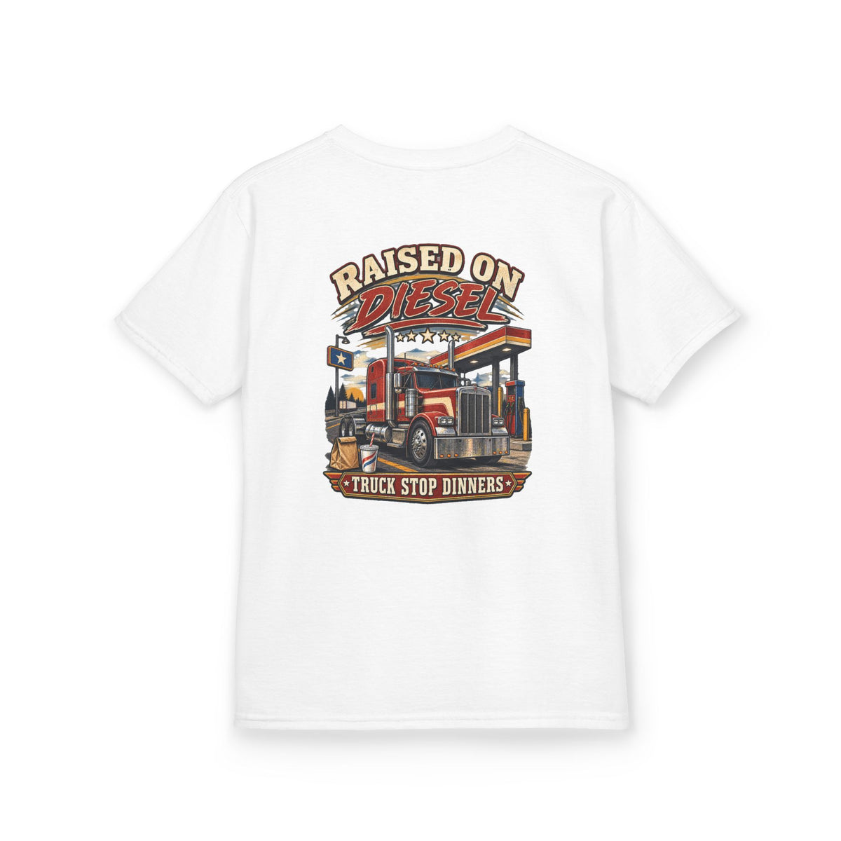 Raised on Diesel Youth Trucking Tee