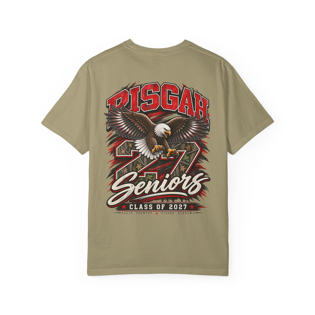 Pisgah Eagles Senior 2027 Camo Graphic Tee