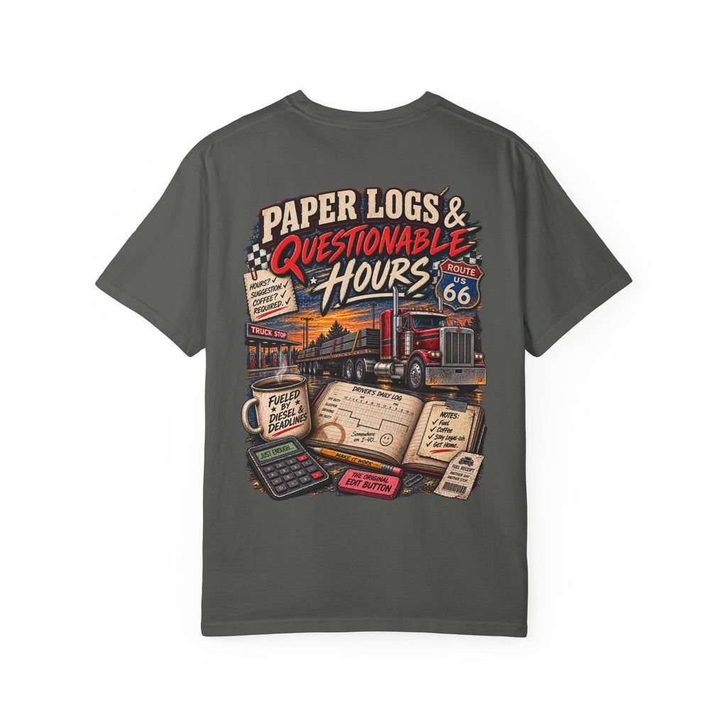 Paper Logs & Questionable Hours Vintage Trucking Tee