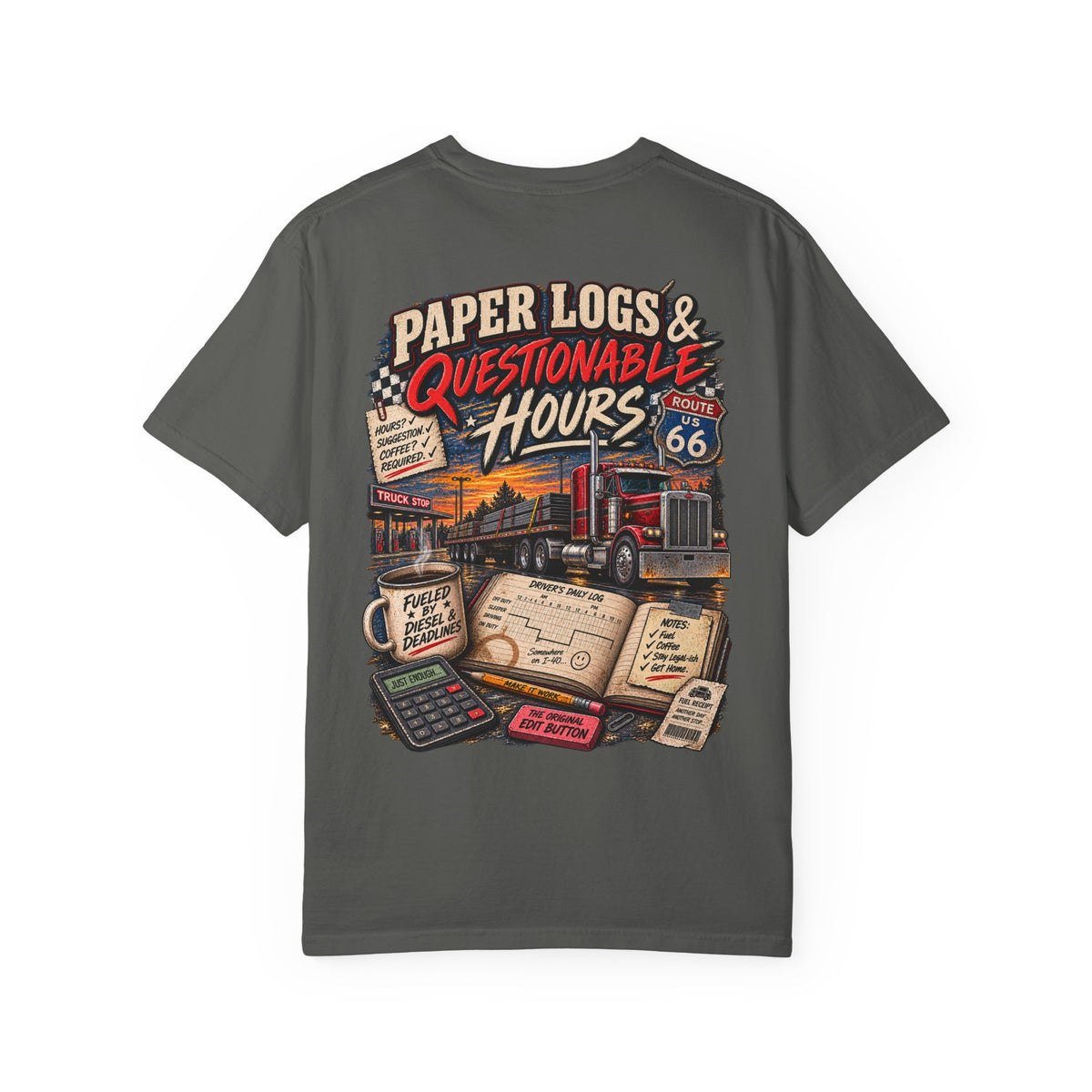 Paper Logs & Questionable Hours Vintage Trucking Tee