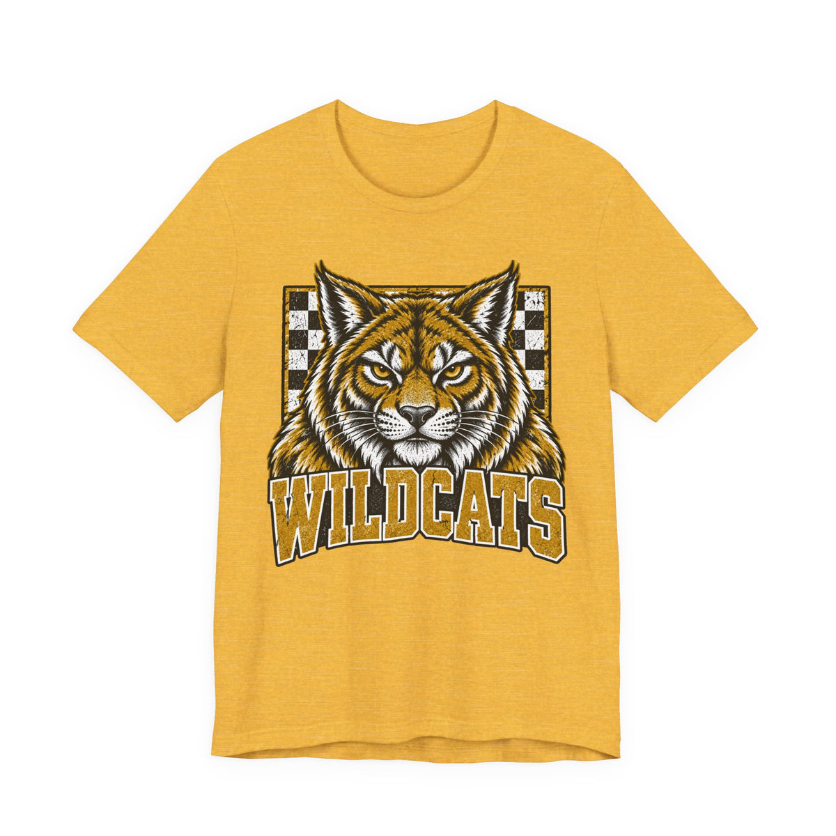 Vintage Wildcats Gold & Black Graphic Tee