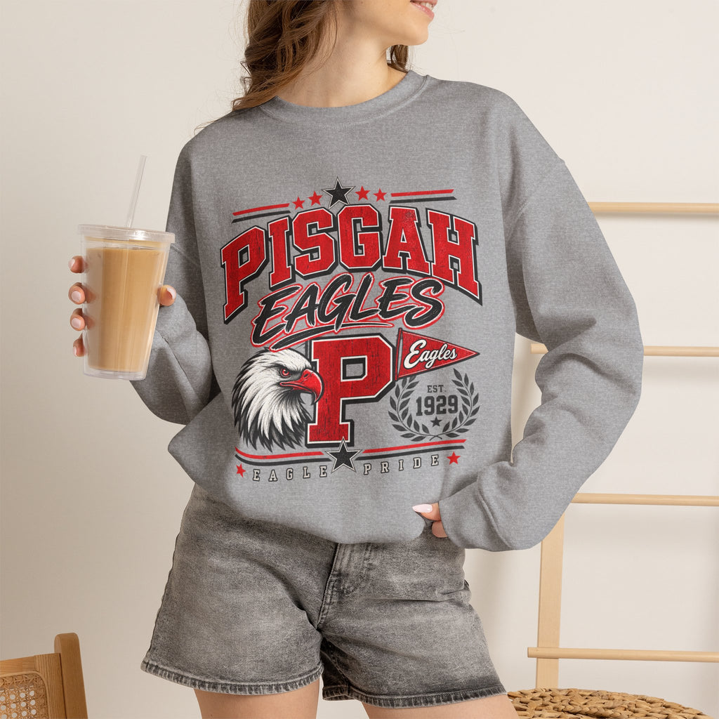 Pisgah Eagles Retro Varsity Crewneck