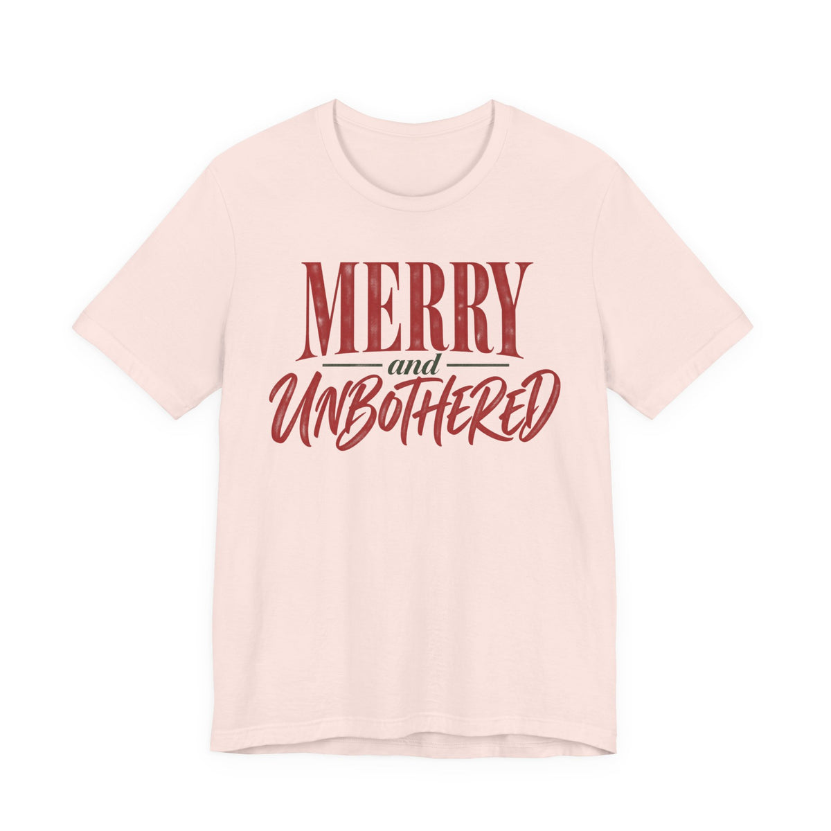 Merry & Unbothered Christmas Graphic Tee