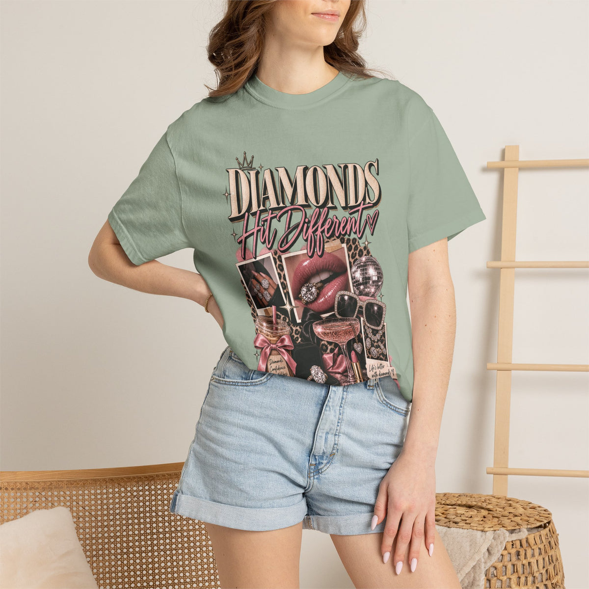 Diamonds Hit Different Graphic Tee