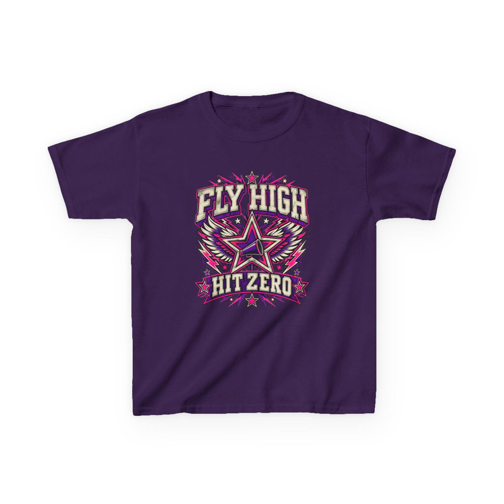 Fly High Hit Zero Youth Cheer Tee