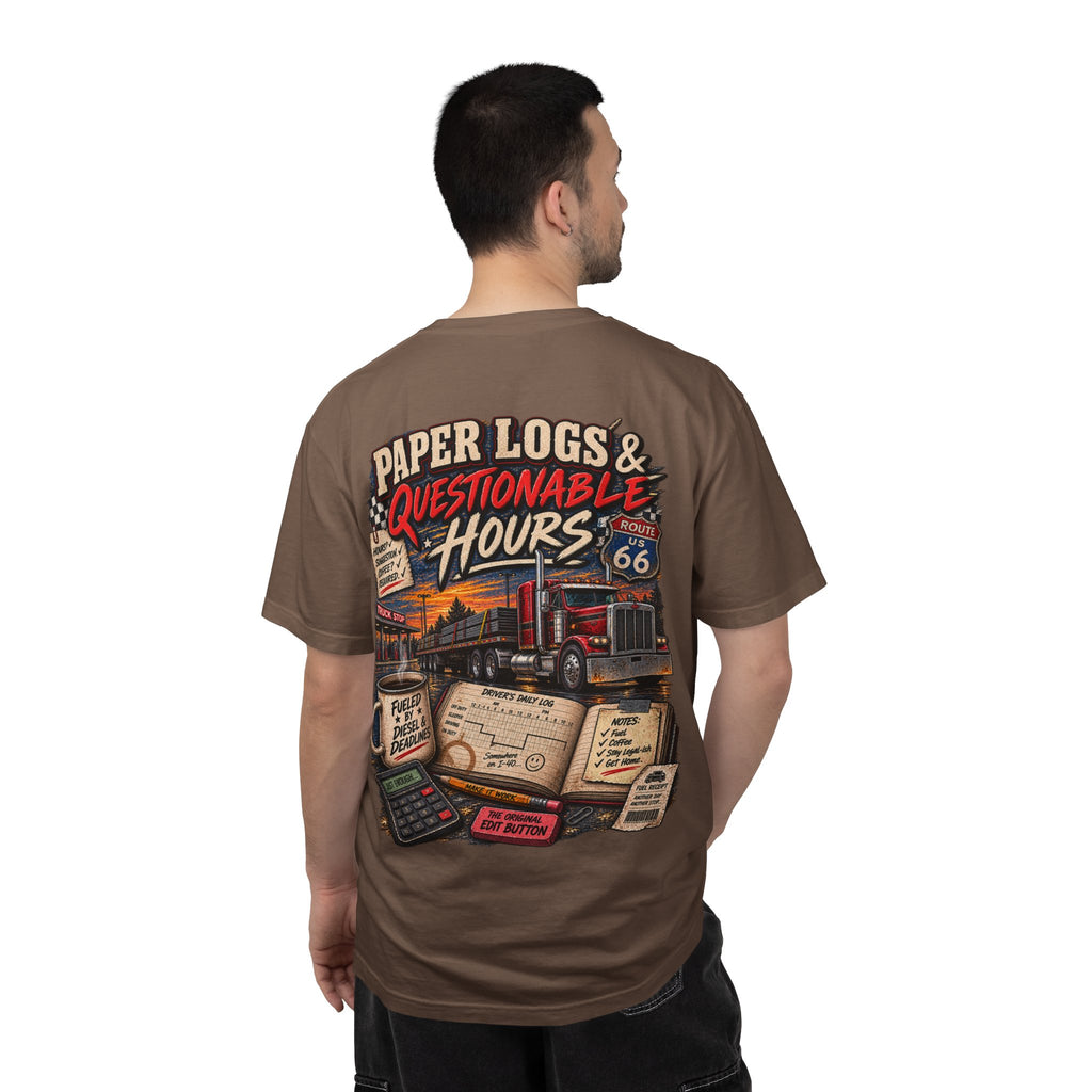 Paper Logs & Questionable Hours Vintage Trucking Tee