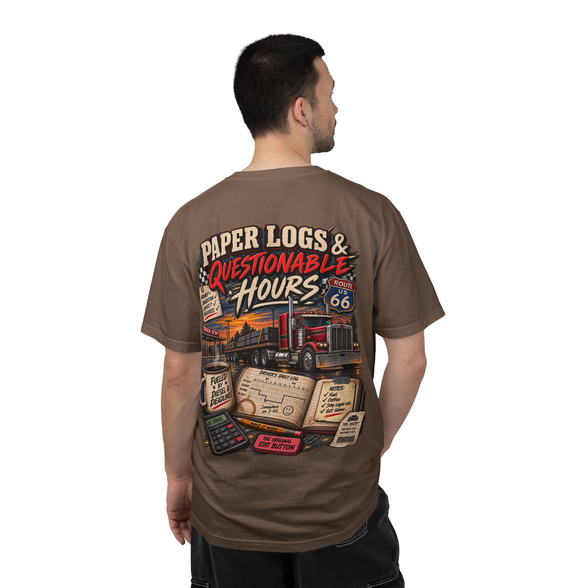 Paper Logs & Questionable Hours Vintage Trucking Tee