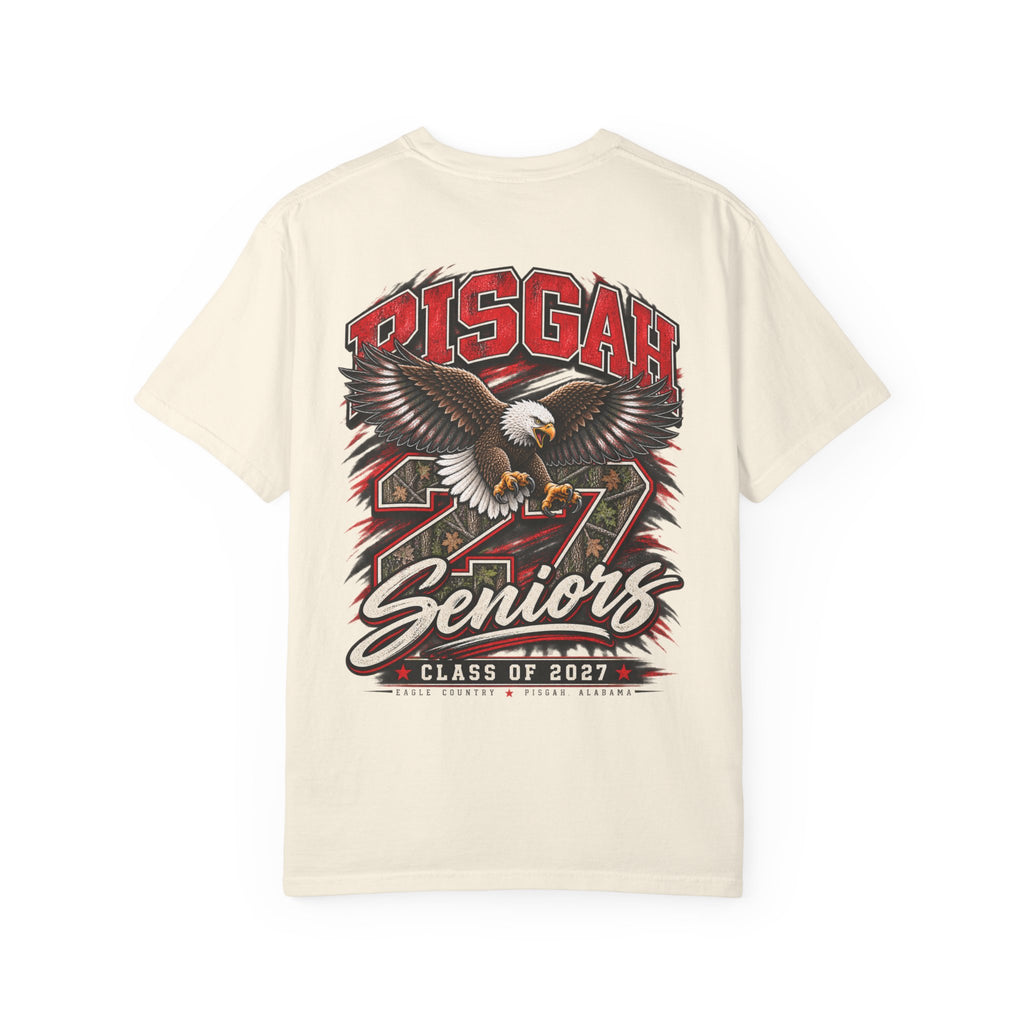 Pisgah Eagles Senior 2027 Camo Graphic Tee