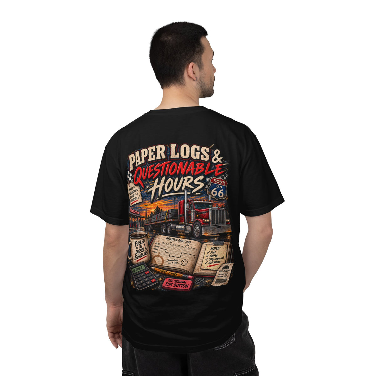 Paper Logs & Questionable Hours Vintage Trucking Tee