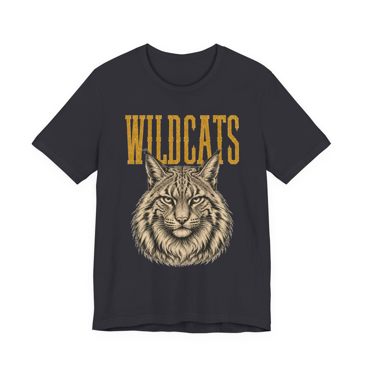 Vintage Wildcats Mascot Bella+Canvas Tee