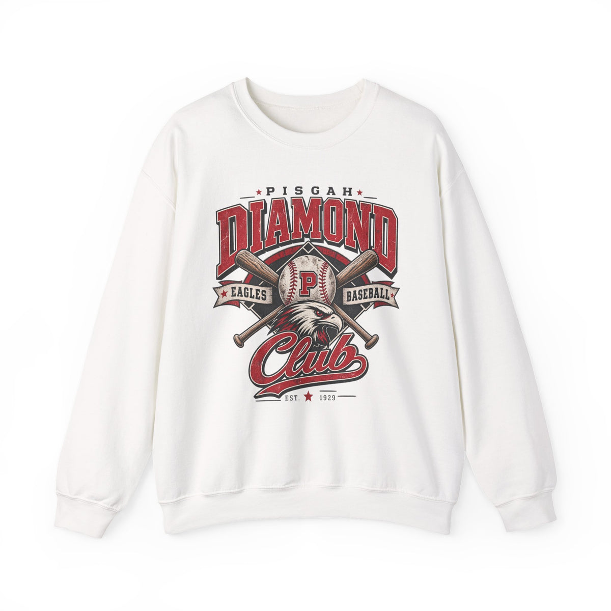 Pisgah Eagles Diamond Club Baseball Crewneck