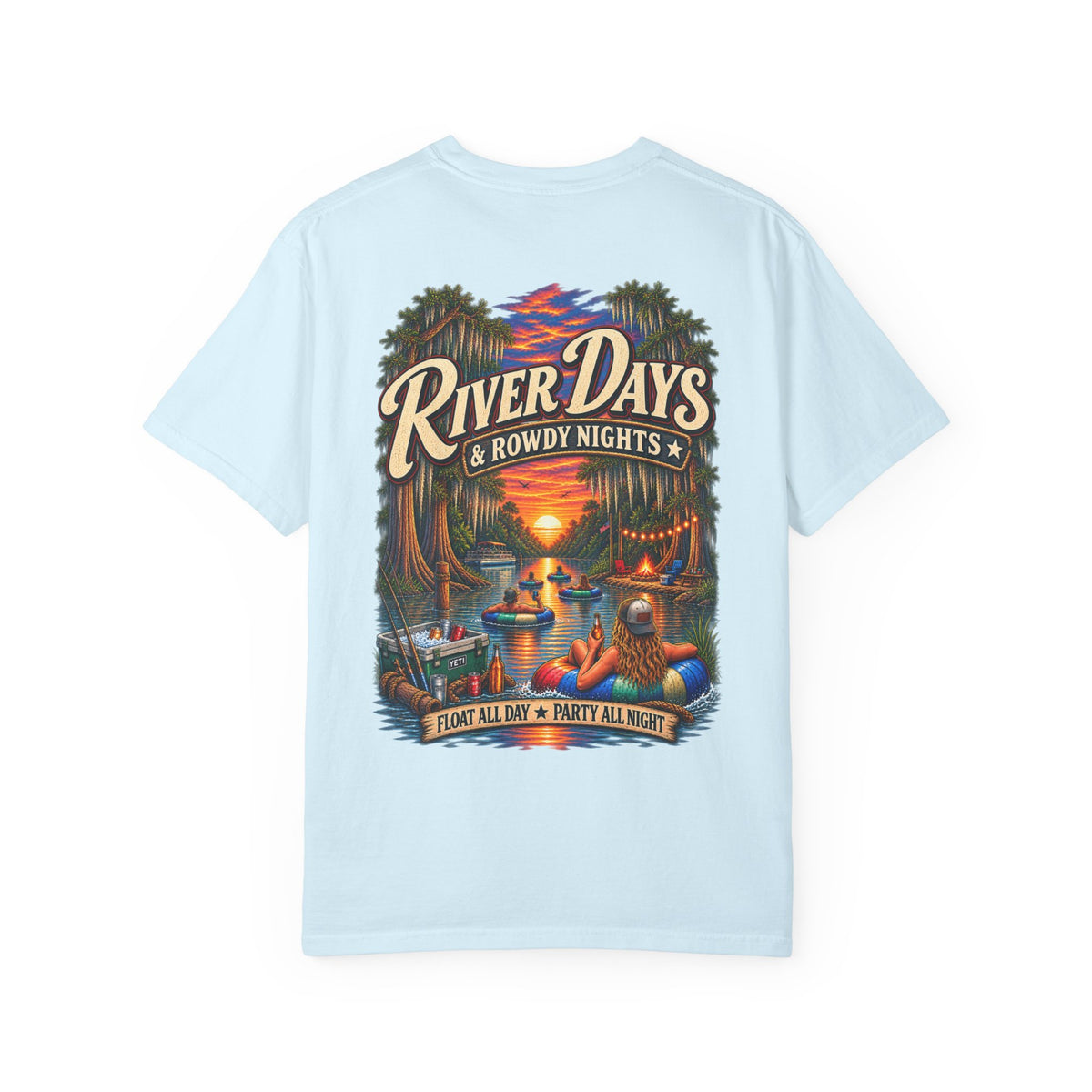 River Days & Rowdy Nights Comfort Colors Tee