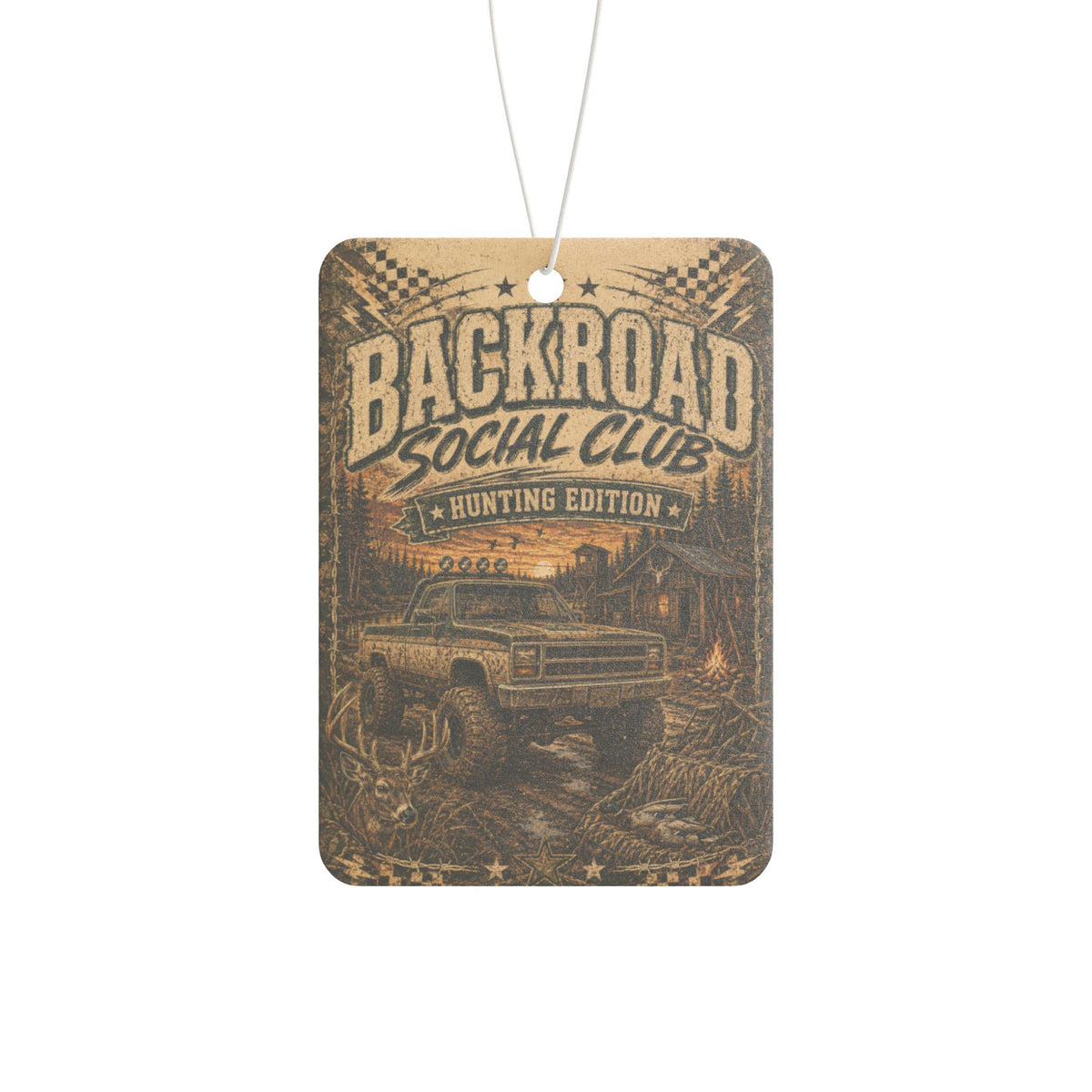 Backroad Social Club Hunting Edition Car Air Freshener