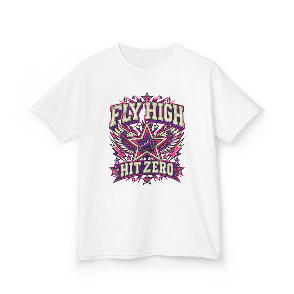 Fly High Hit Zero Youth Cheer Tee