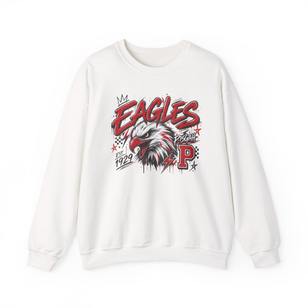 Pisgah Eagles Graffiti Pride Crewneck