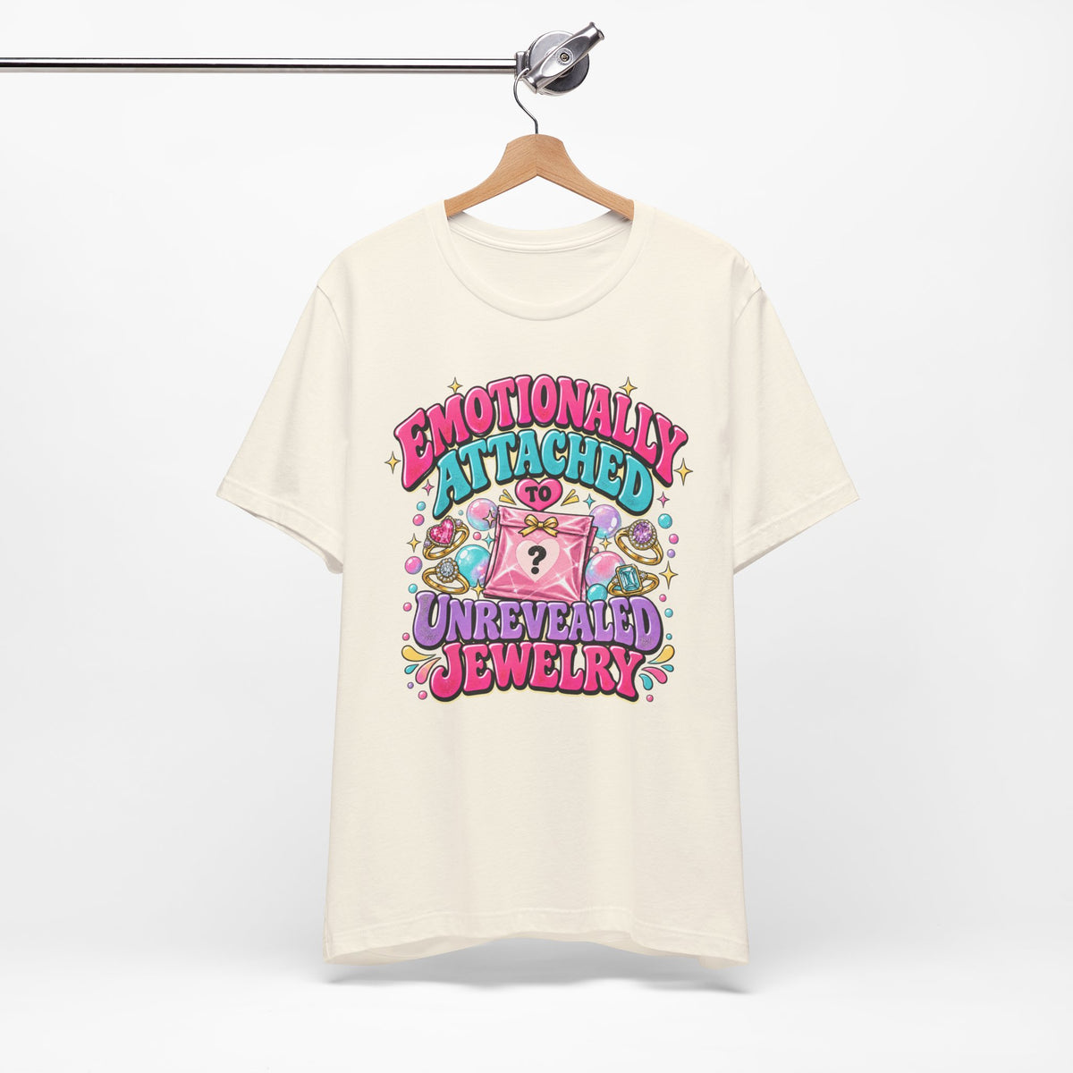 Emotionally Attached to Unrevealed Jewelry Graphic Tee
