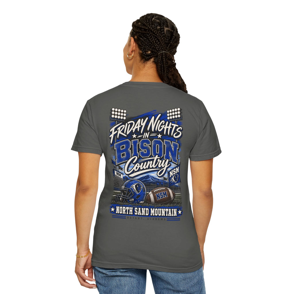 Friday Nights in Bison Country Comfort Colors Tee