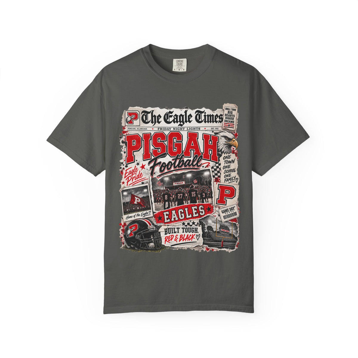 The Eagle Times Pisgah Football Graphic Tee