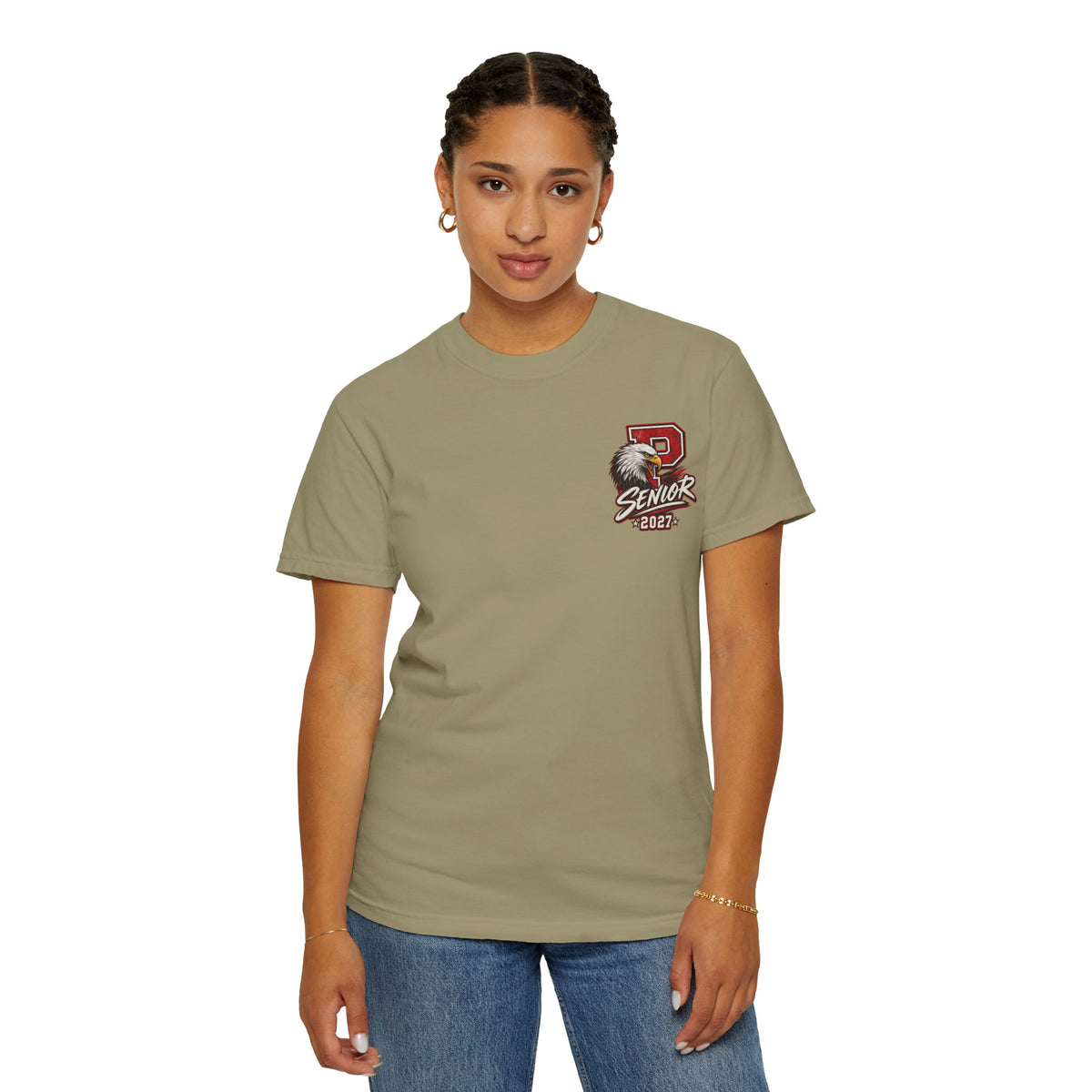 Pisgah Eagles Senior 2027 Camo Graphic Tee