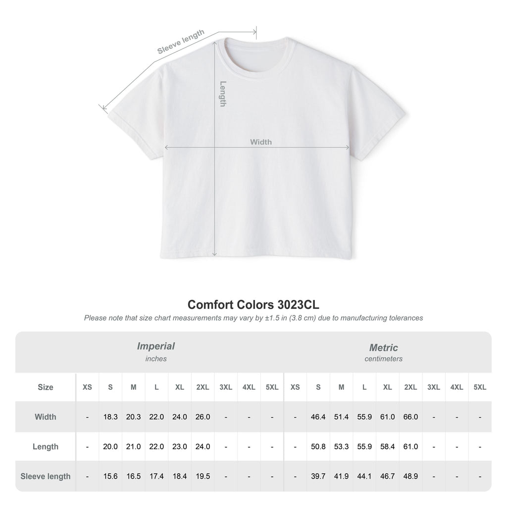 Backroad Behavior Boxy Crop Tee