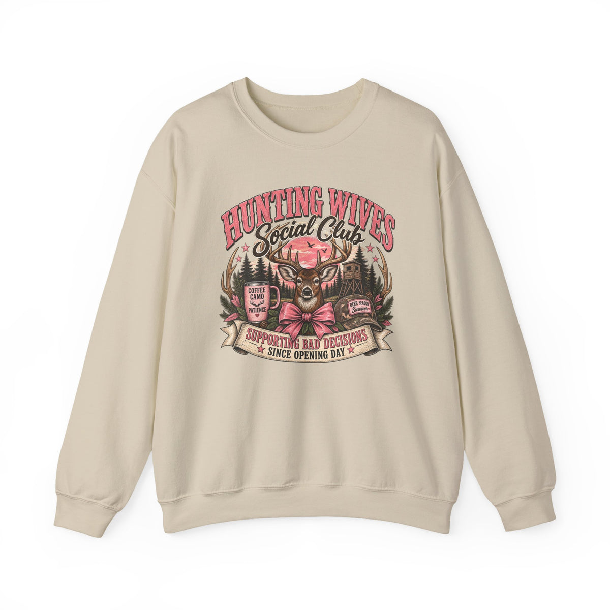 Hunting Wives Social Club Vintage Crewneck