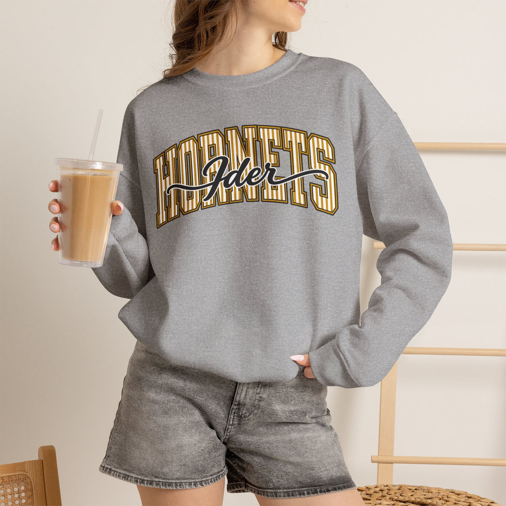 Ider Pinstripe Hornets Crewneck