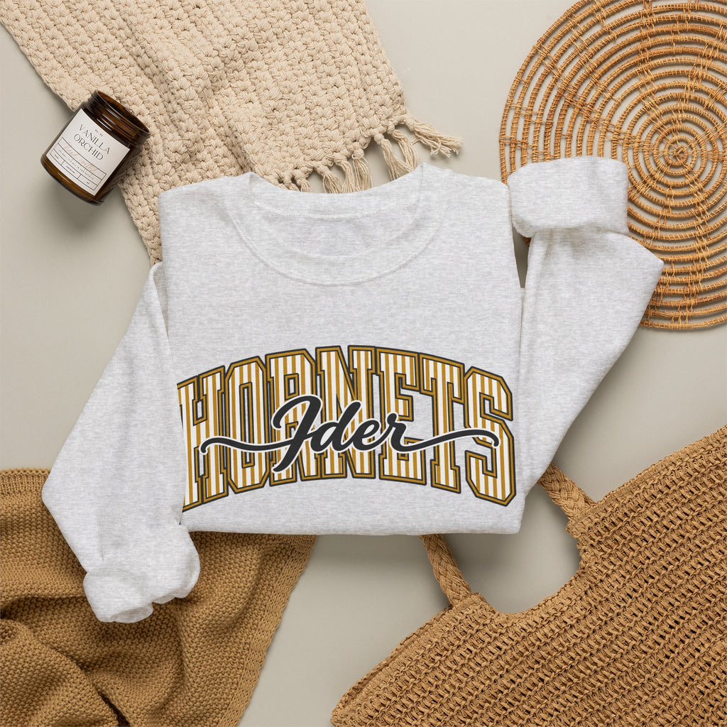 Ider Pinstripe Hornets Crewneck