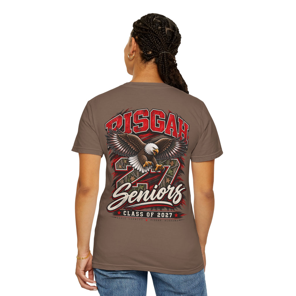 Pisgah Eagles Senior 2027 Camo Graphic Tee