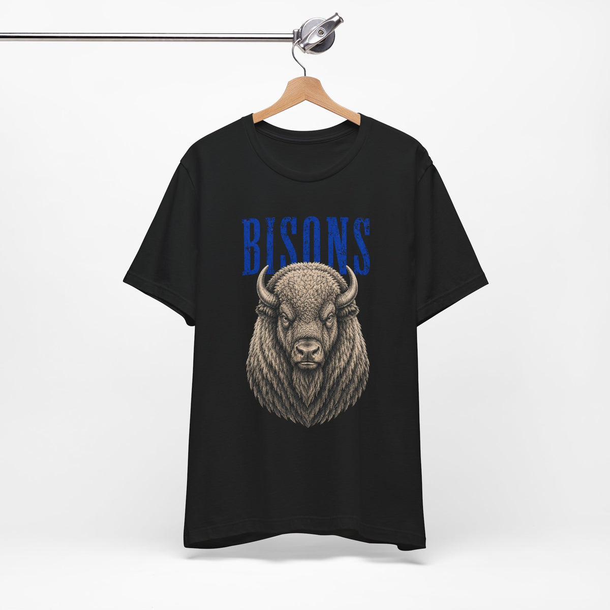 Vintage Bisons Mascot Bella+Canvas Graphic Tee