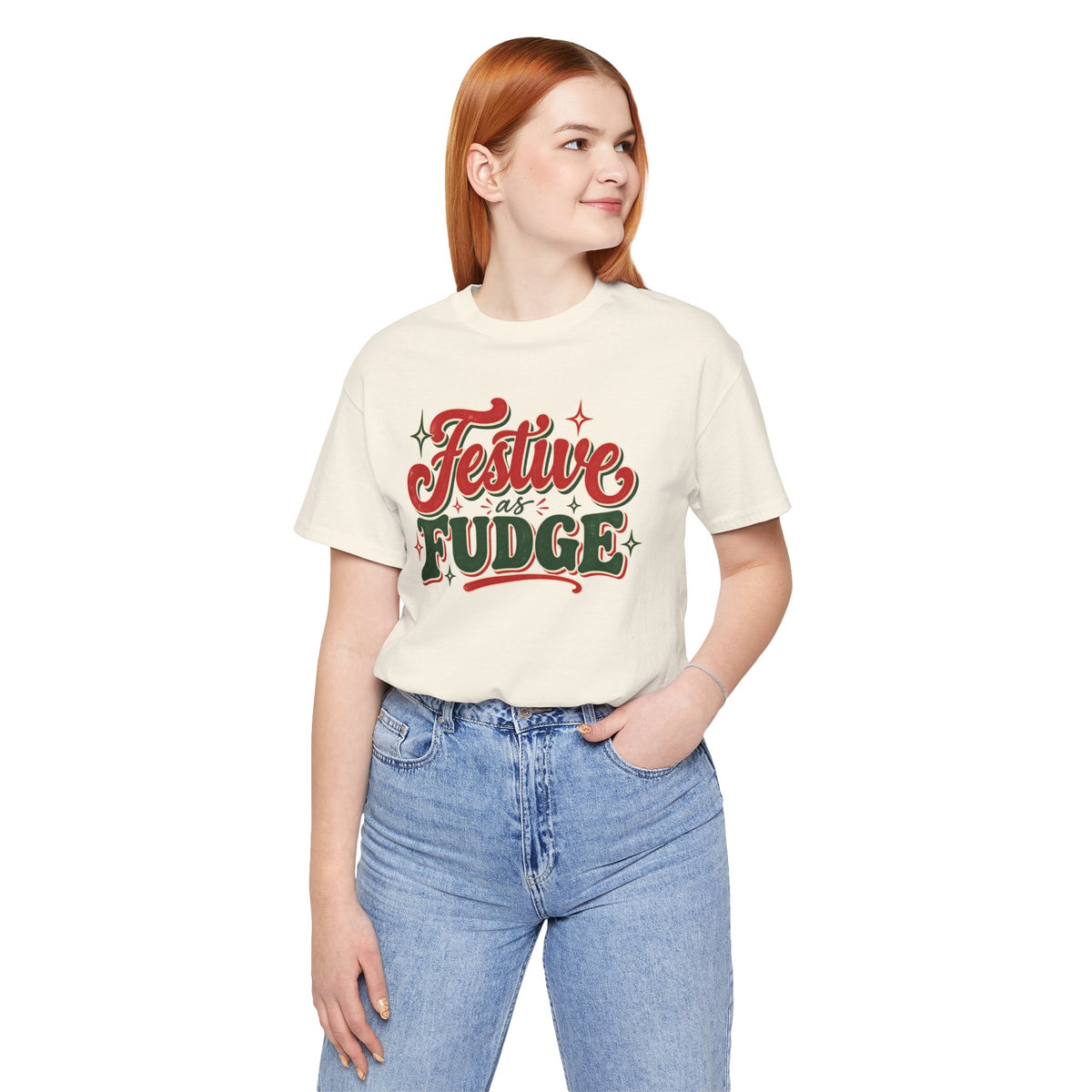 Festive as Fudge Retro Christmas Tee
