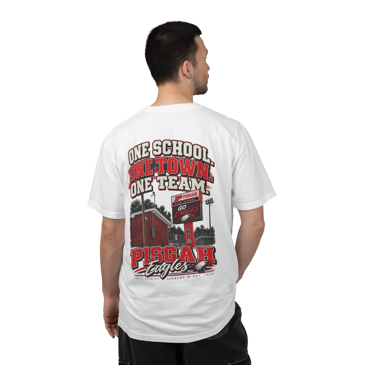 Pisgah Eagles One School One Town One Team Tee
