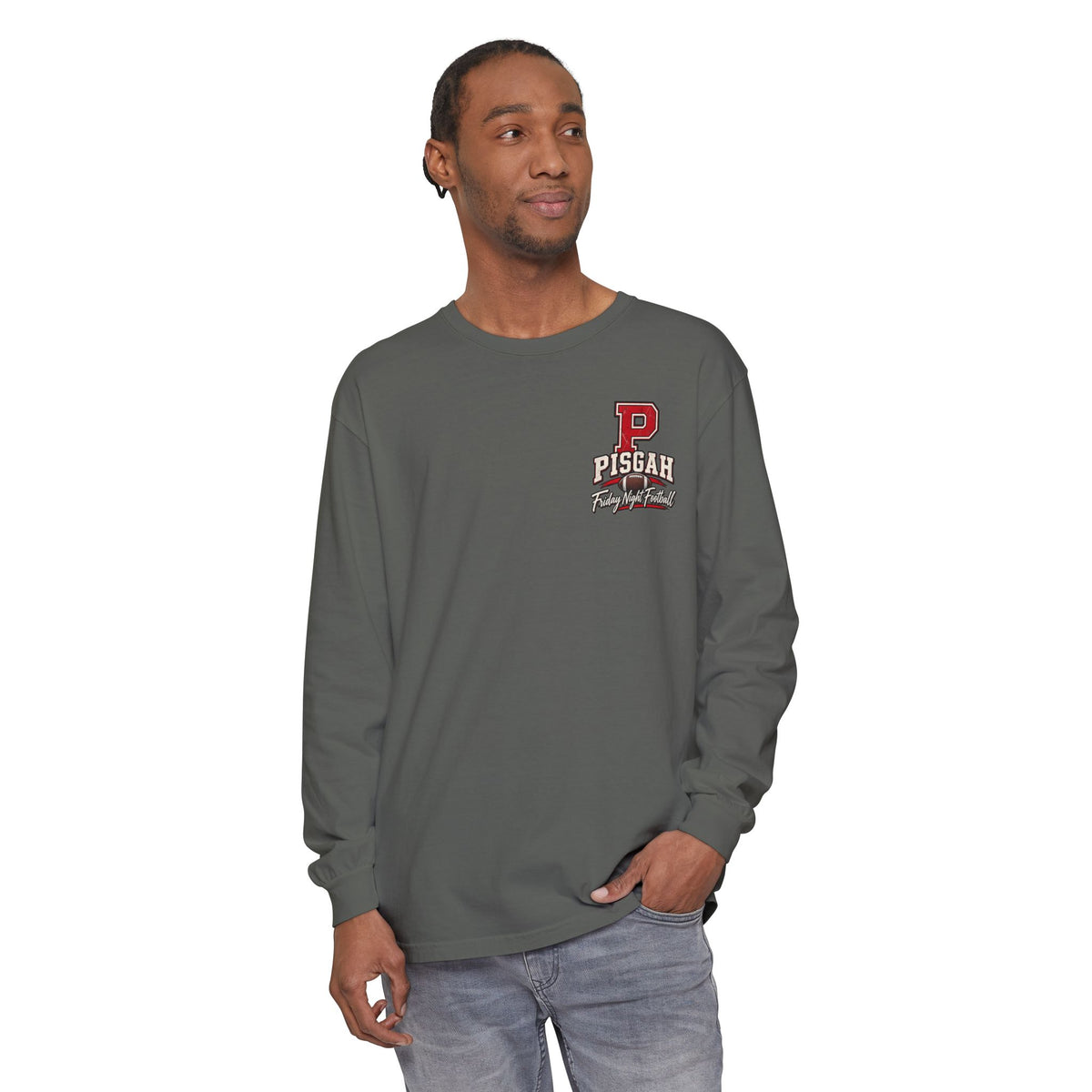 Pisgah Eagles Friday Night Lights Comfort Colors Long Sleeve