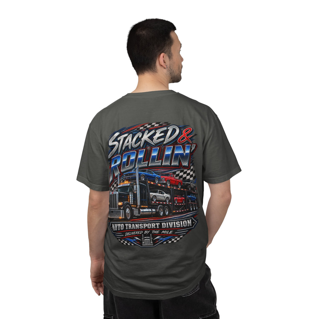 Stacked & Rollin’ Auto Transport Tee