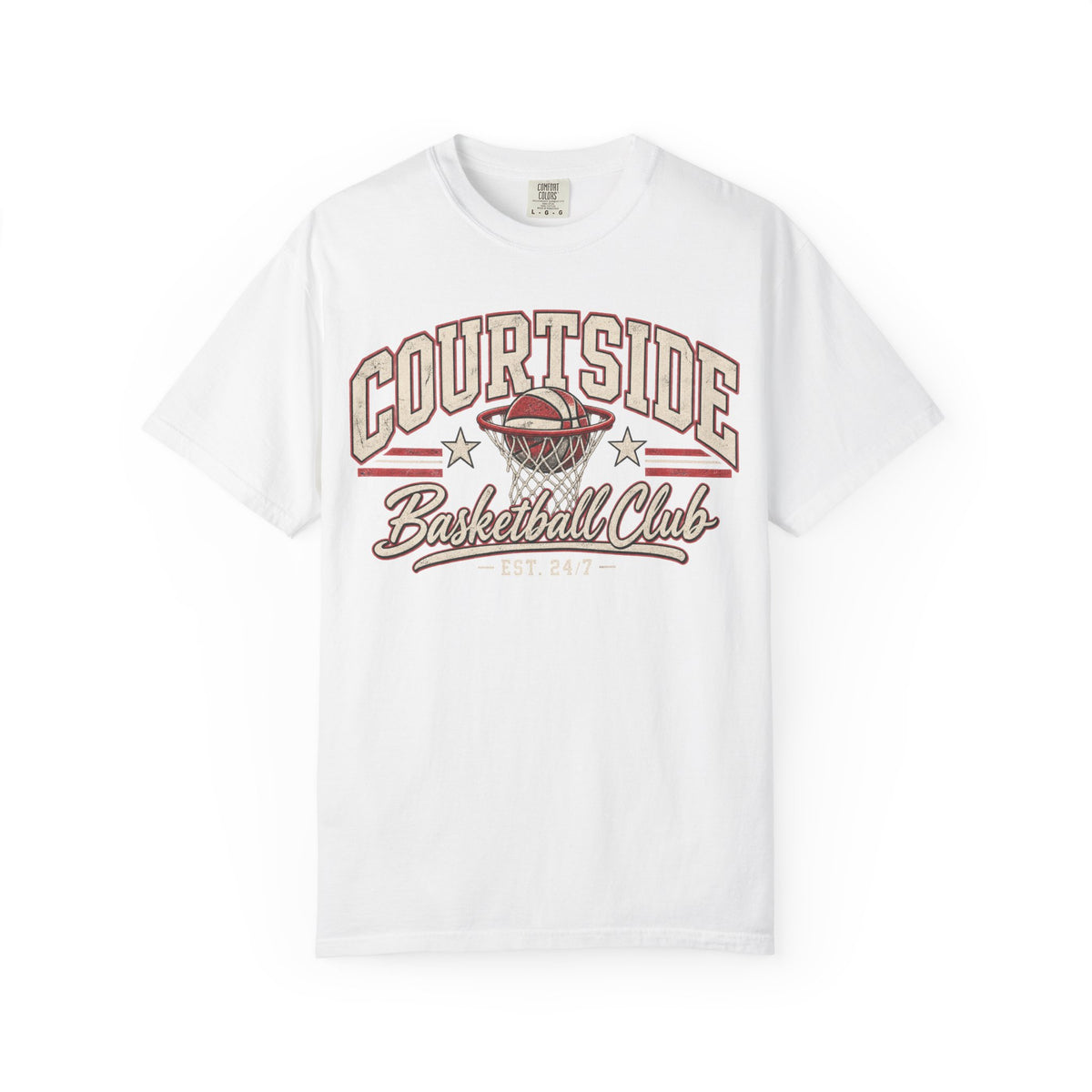 Courtside Basketball Club Comfort Colors Tee