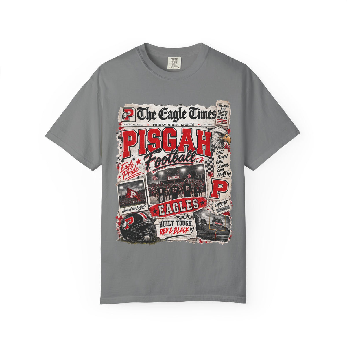 The Eagle Times Pisgah Football Graphic Tee