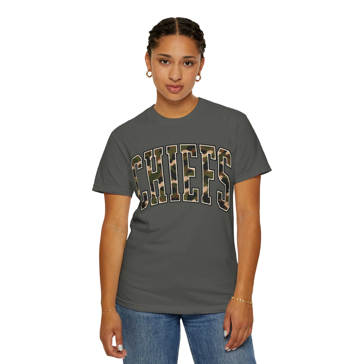 Chiefs Vintage Camo Comfort Colors Tee