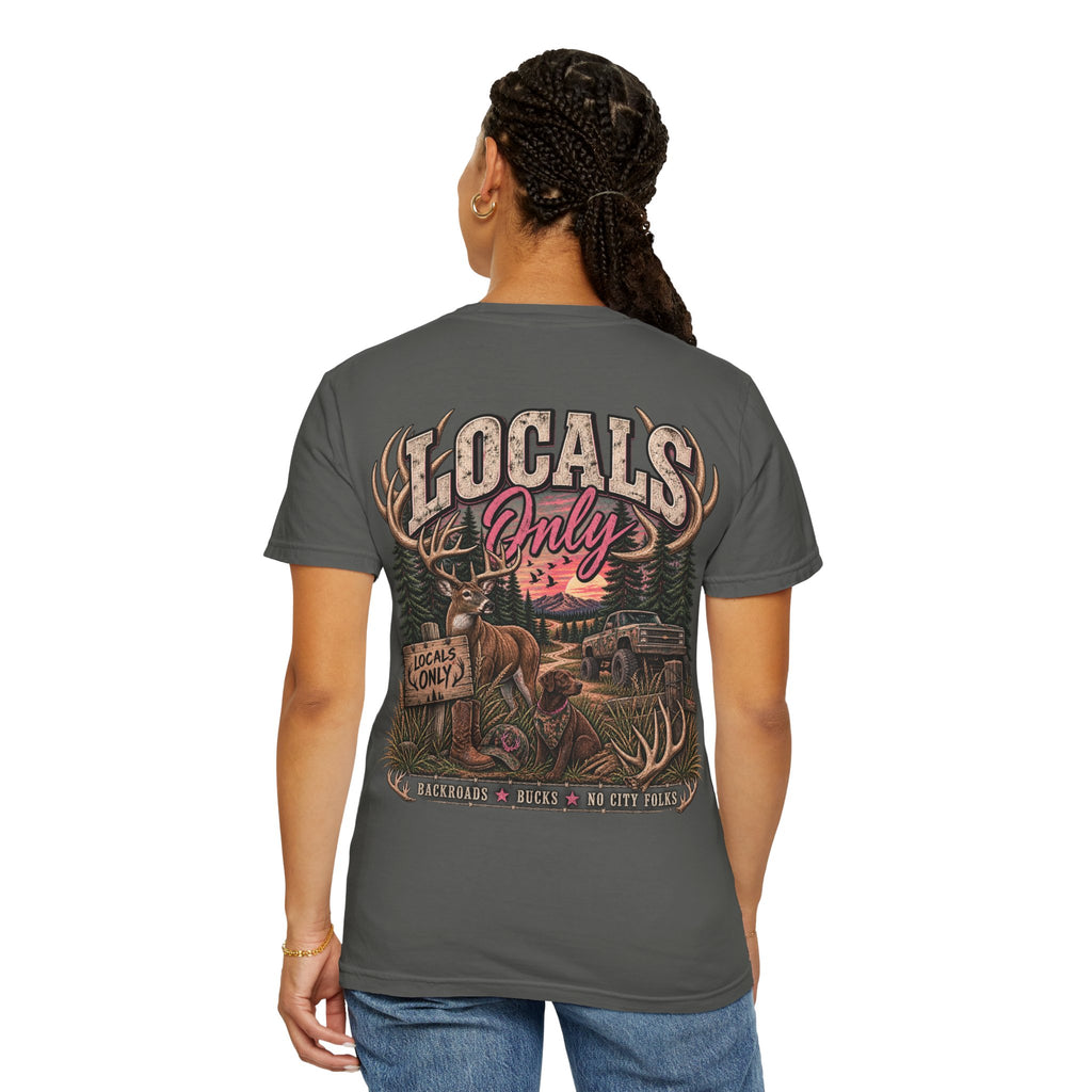 Locals Only — Backroads & Bucks Hunting Tee