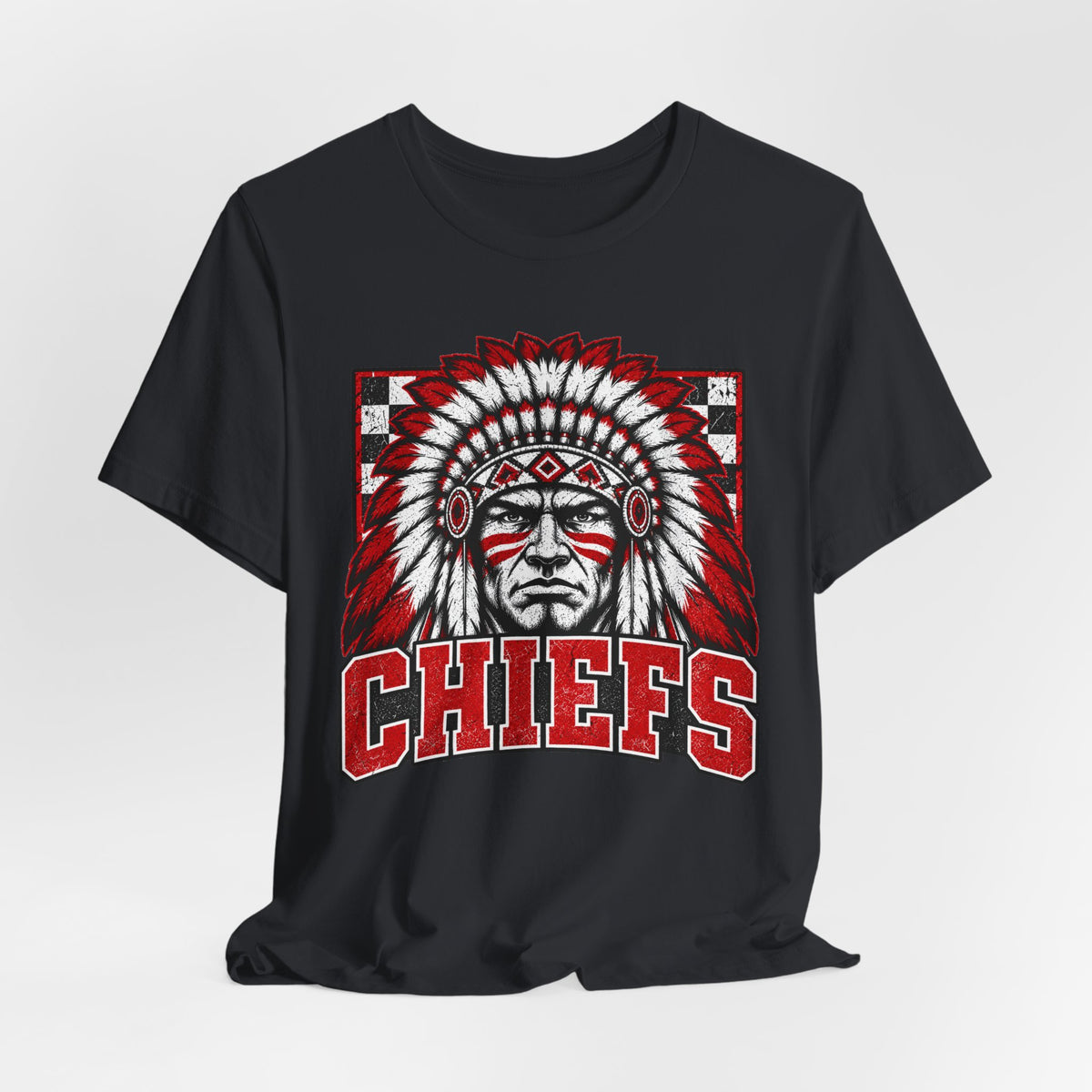 Vintage Chiefs Red & Black Graphic Tee